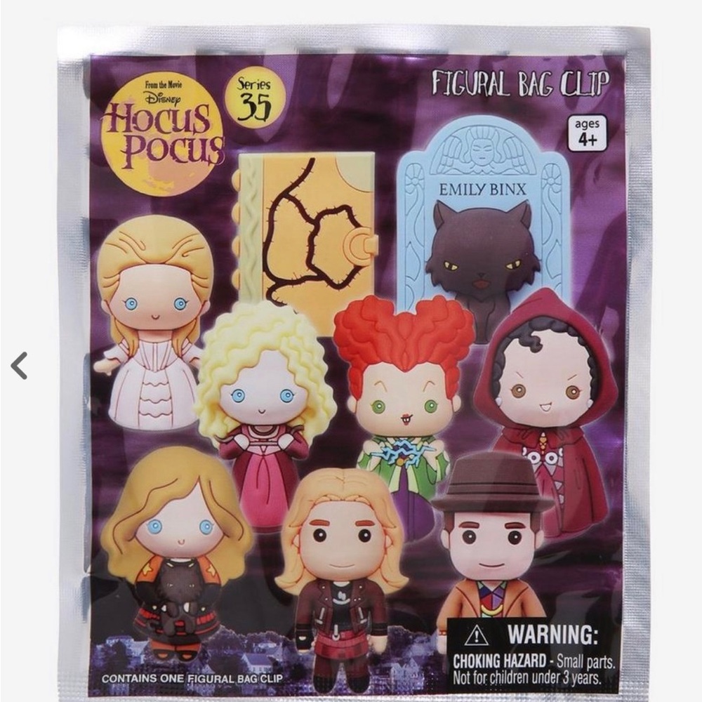 Disney Hocus Pocus Series 35 Blind Bag Figural Bag Clip-hard to find-selling out